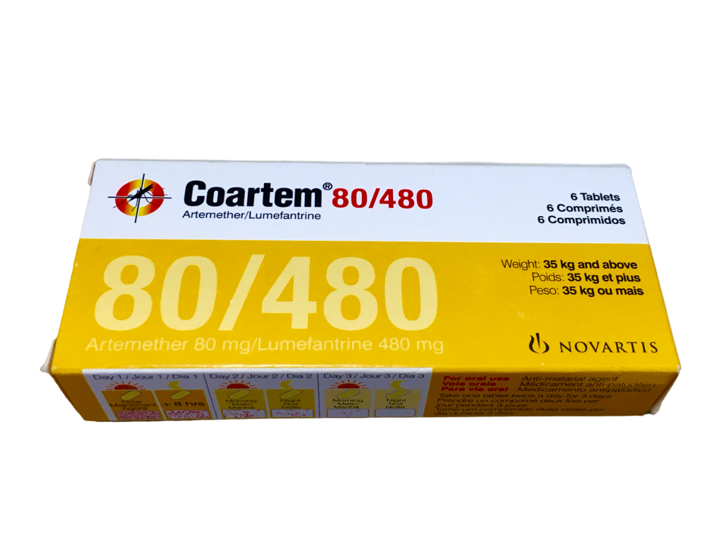 COARTEM TAB  80/480MG 6's 
