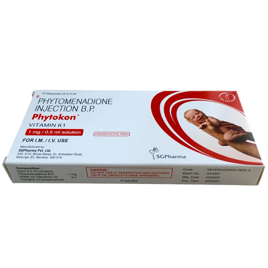 VITAMIN K1 1MG INJ 10's