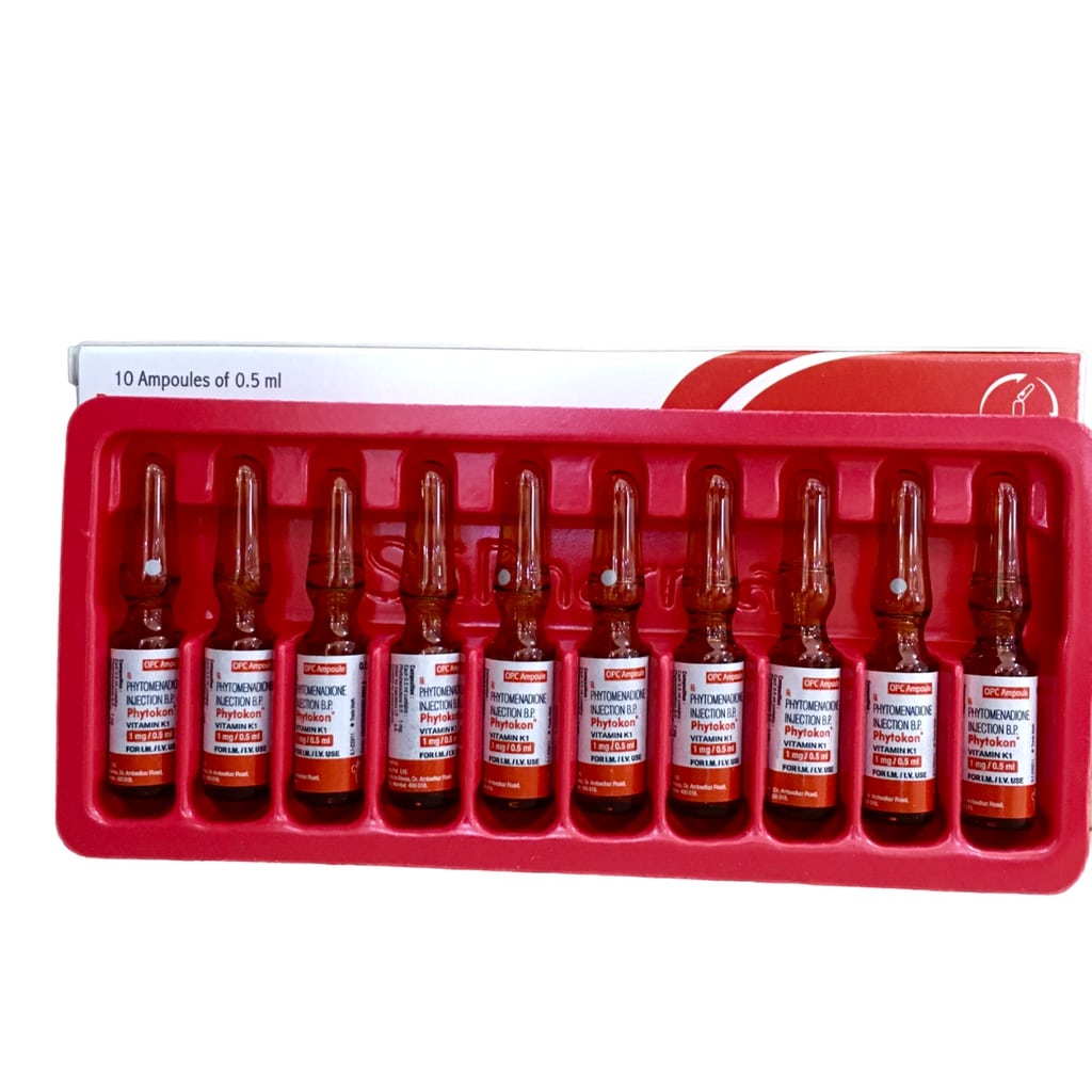 VITAMIN K1 1MG INJ 10's