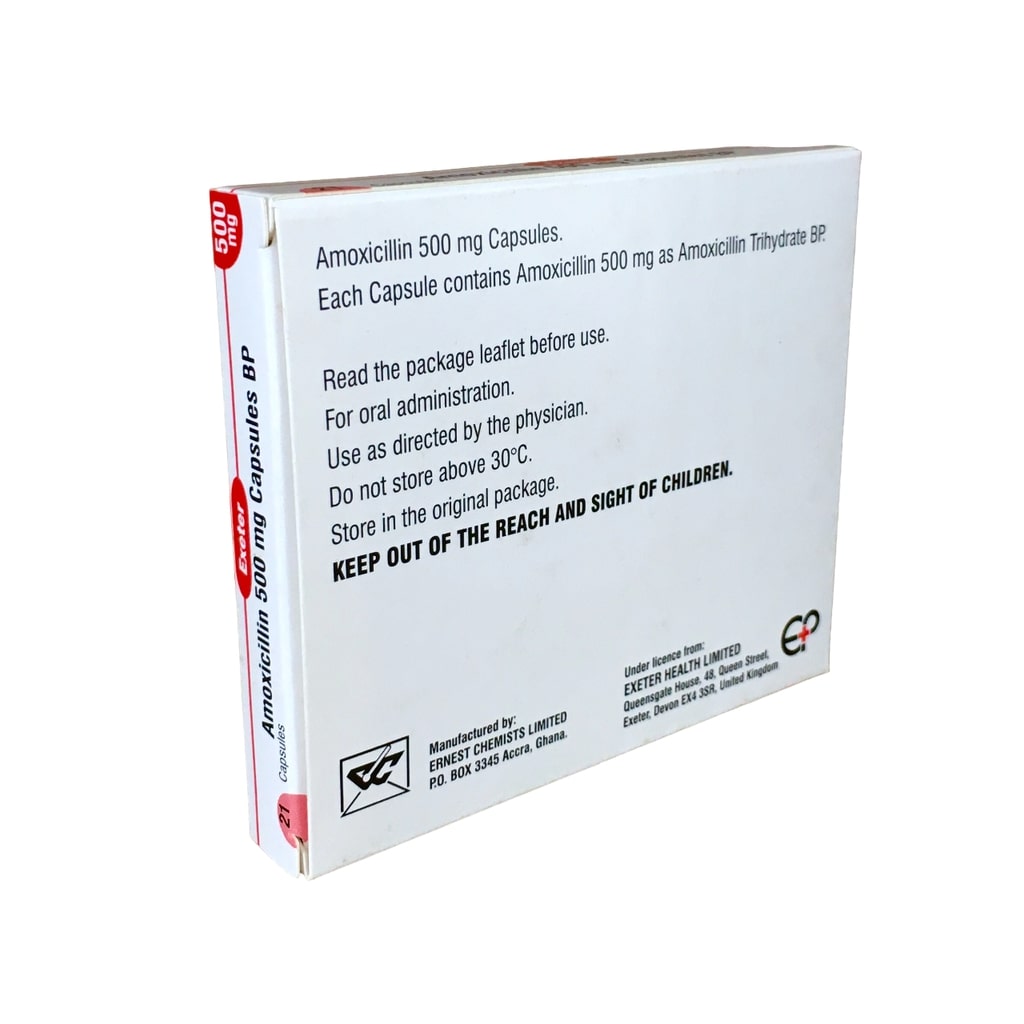 Amoxicillin 500Mg Caps 21' (Exeter)