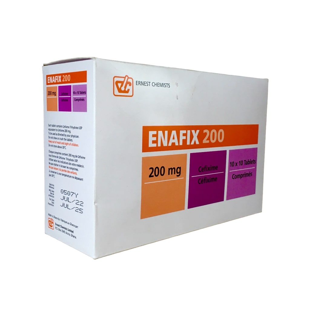 ENAFIX(CEFIXIME) TABS 200MG 10'