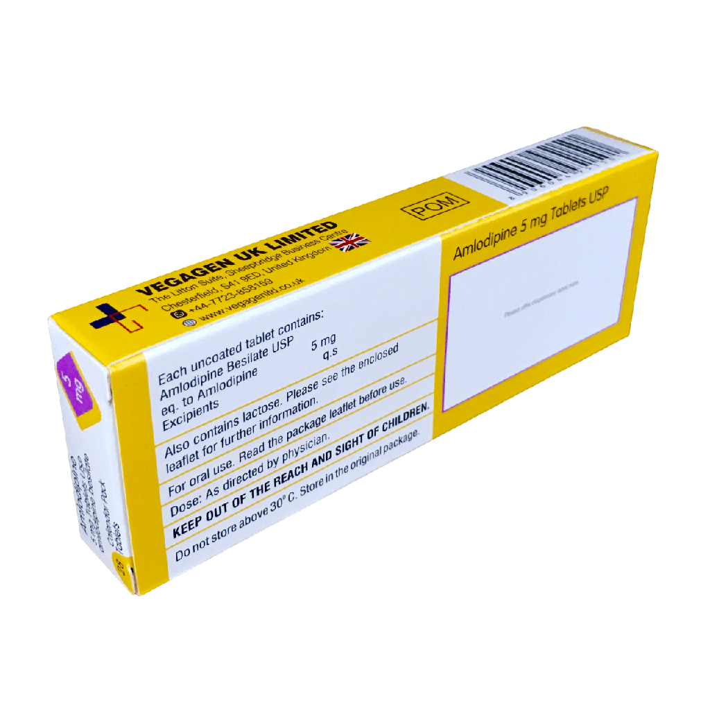 AMLODIPINE 5MG TABLETS VEGA  UK