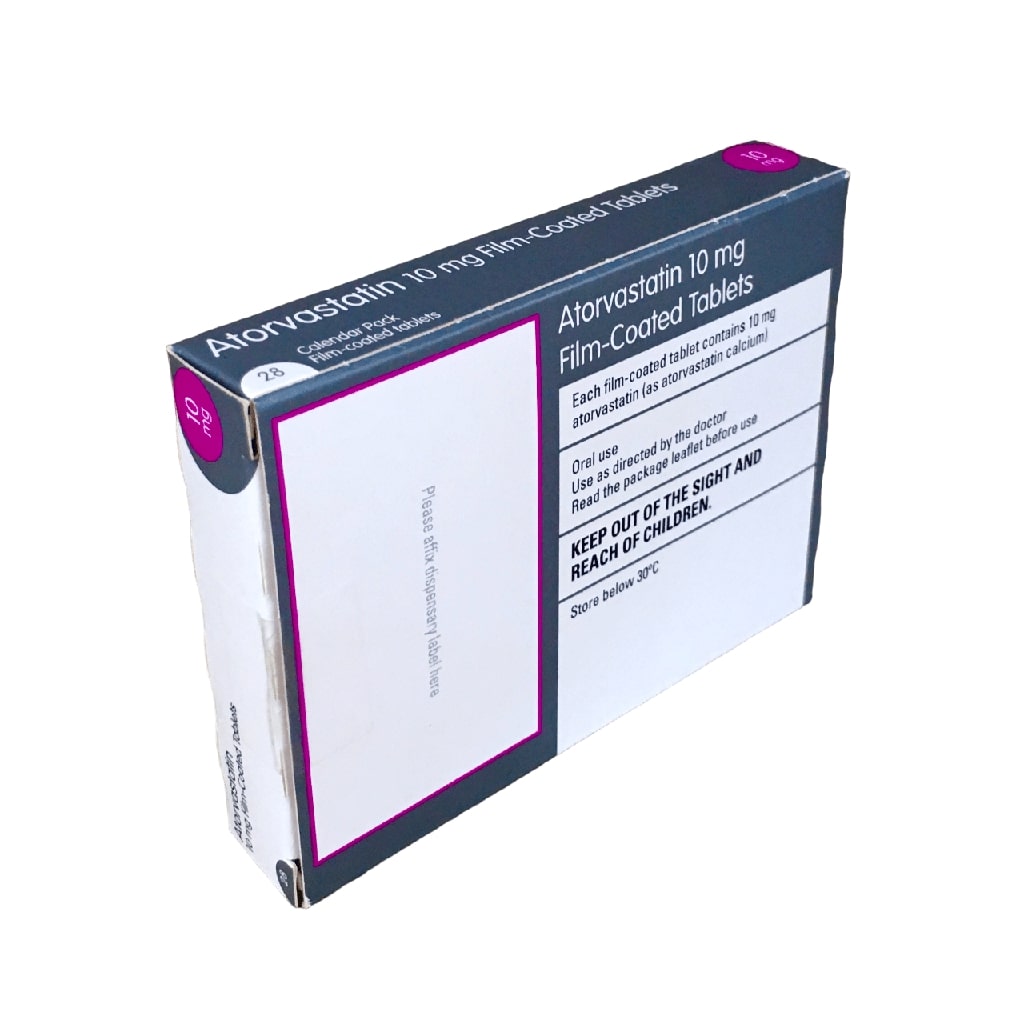 ATORVASTATIN 10MG 28'S (U.K)