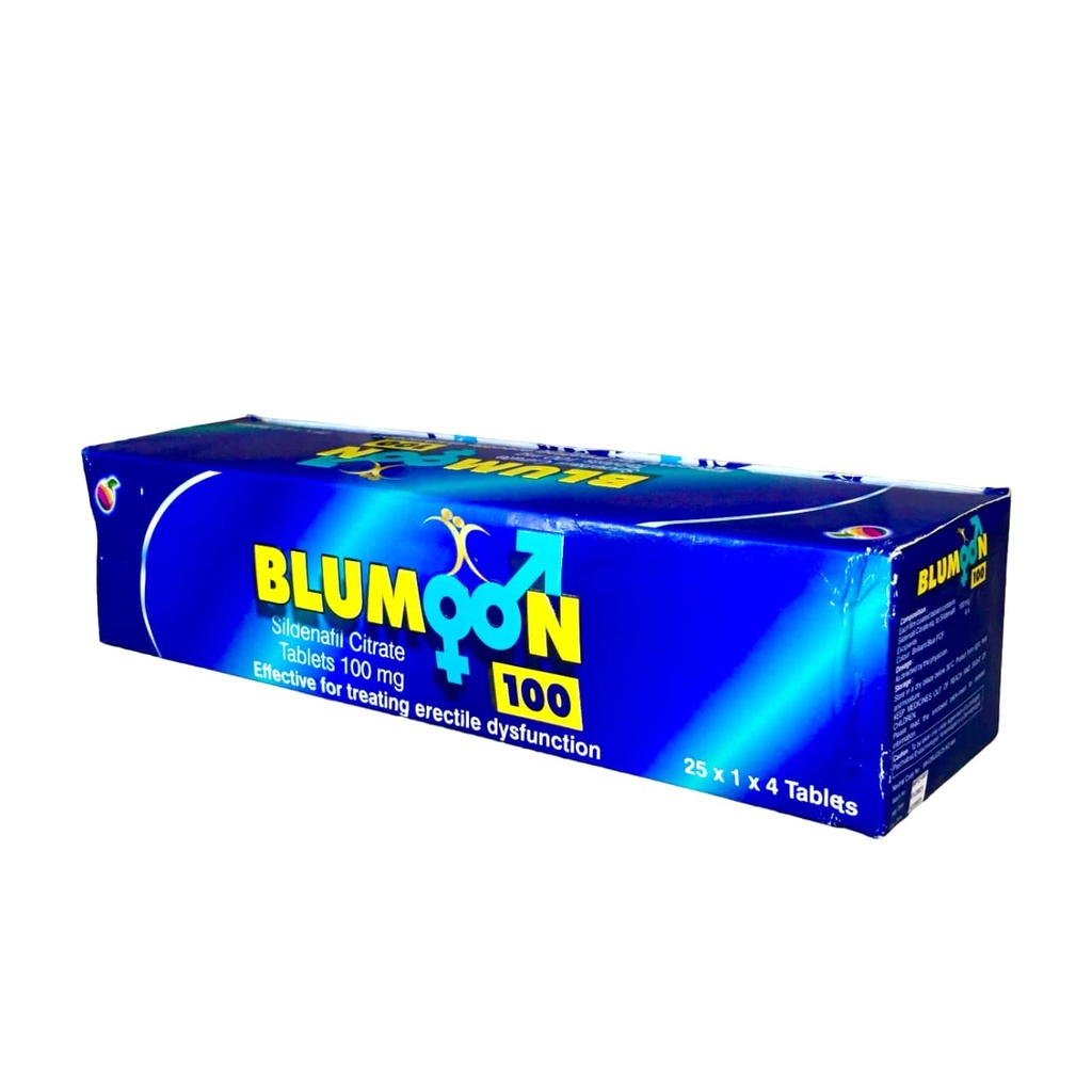 BLUMOON 100MG 4'S (SILDENAFIL)