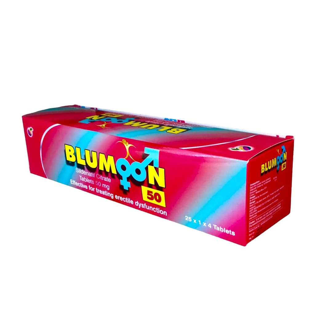 BLUMOON 50MG 4'S (SILDENAFIL)