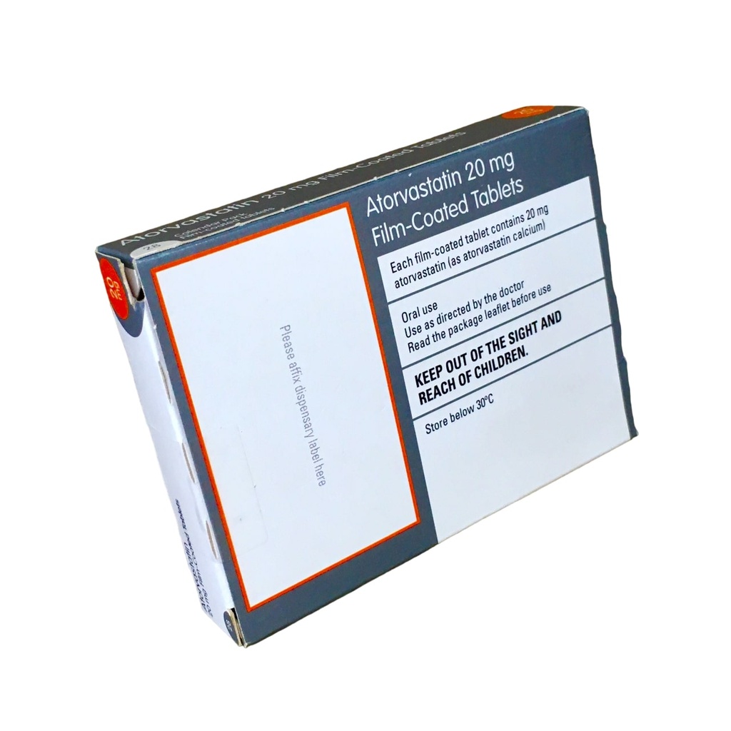 ATORVASTATIN 20MG 28'S (UK)