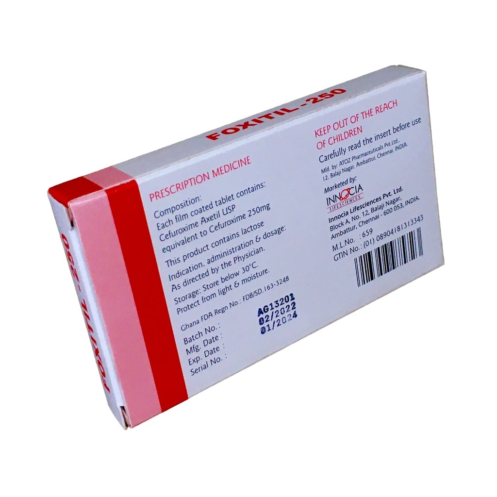 CEFUROXIME 250MG TAB (OA&J)