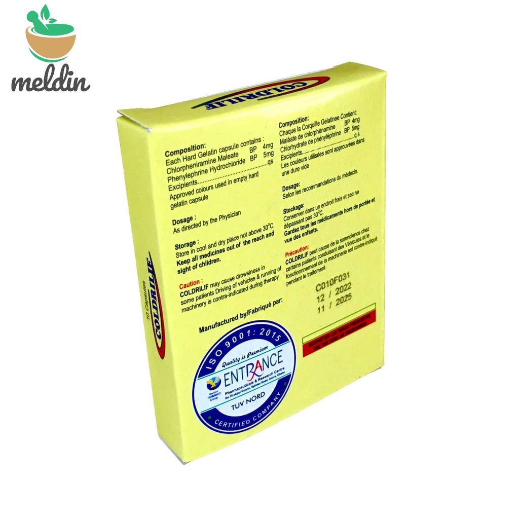 COLDRILIF CAP (MONOPACK)