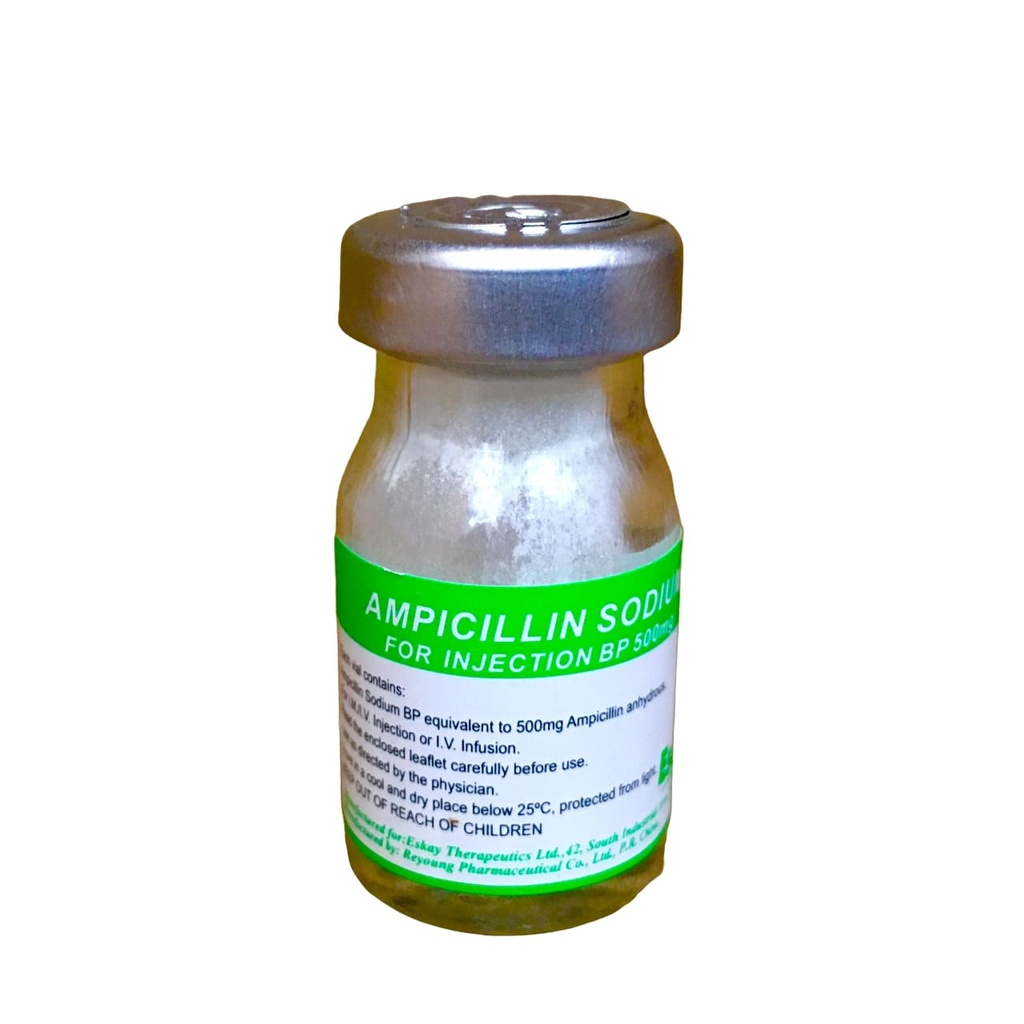 Ampicillin Sodium Inj 500mg 1's (Eskay)