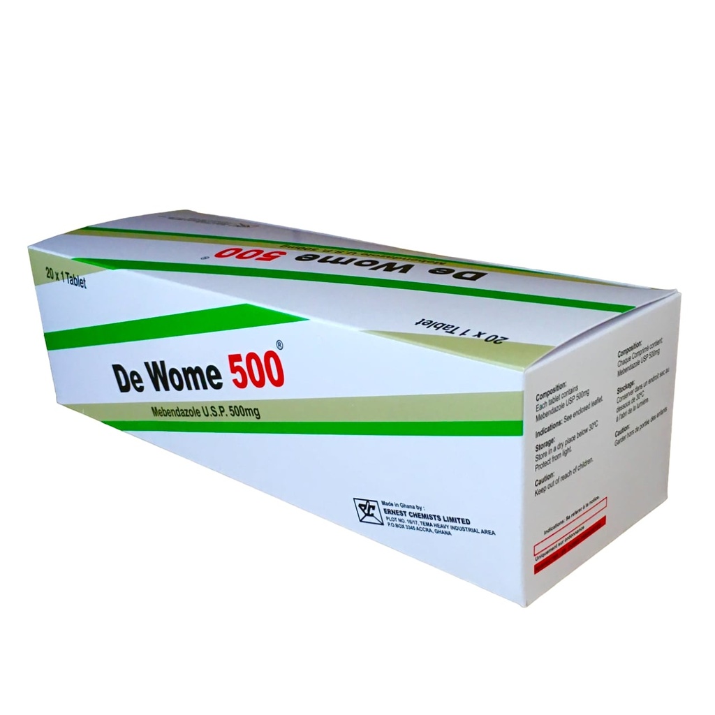 DEWORME TABS 500MG 1's