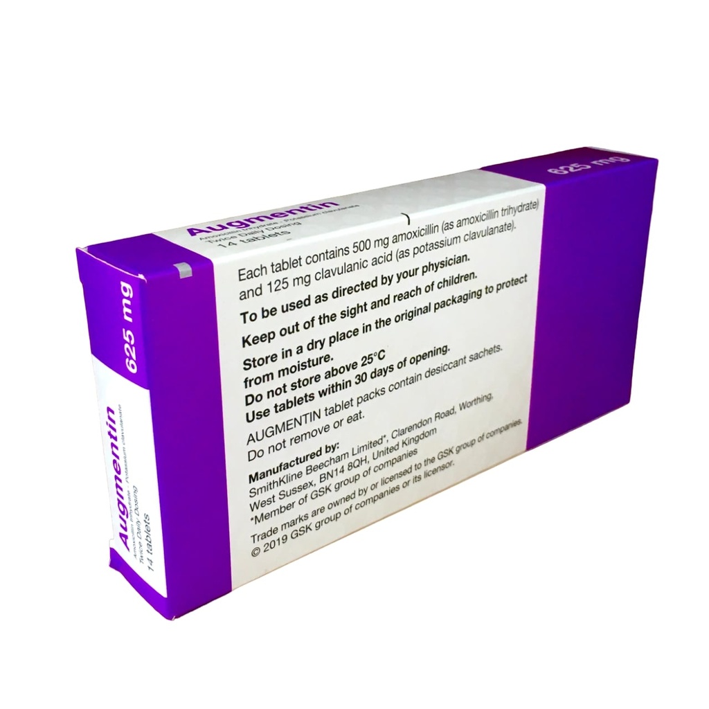 AUGMENTIN TAB 625MG 14'S
