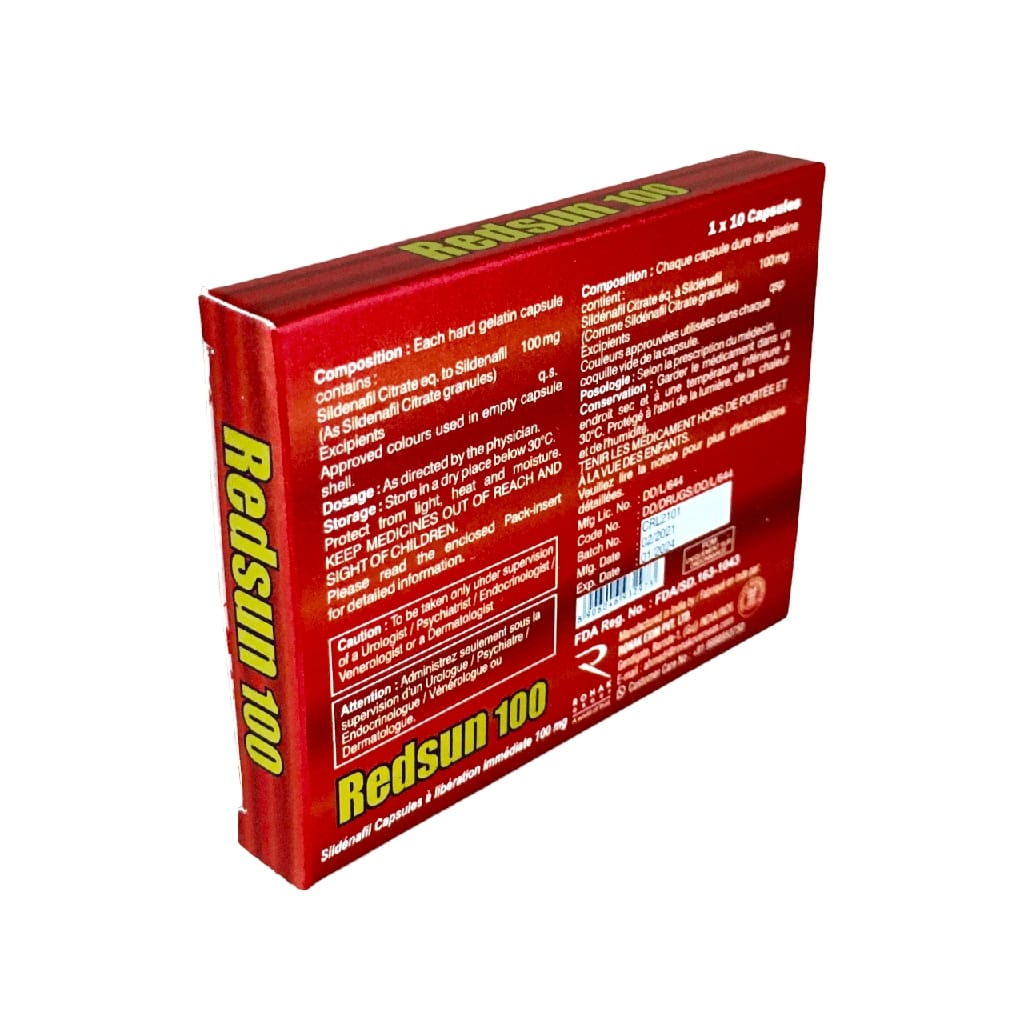 REDSUN CAP 100MG (SILDENAFIL)
