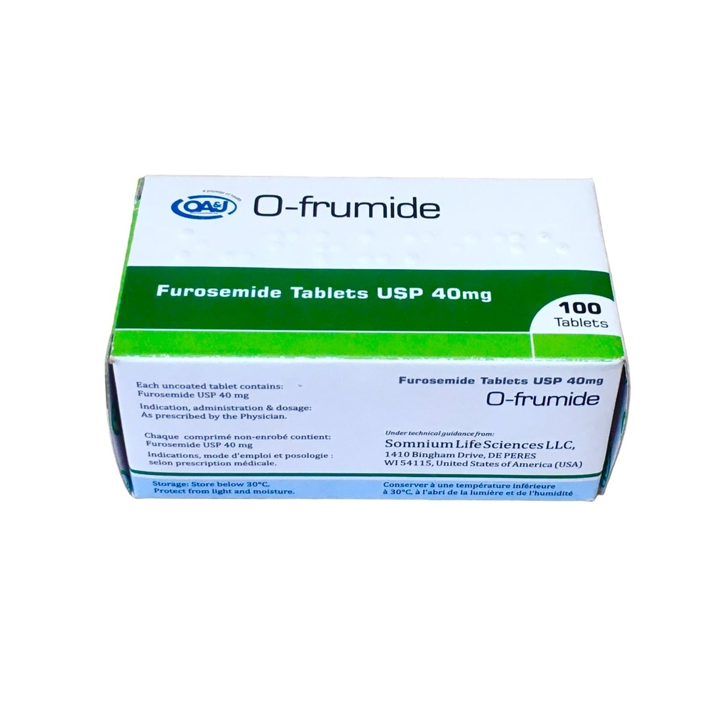 FUROSEMIDE TAB 40MG 100'S (OA&J)