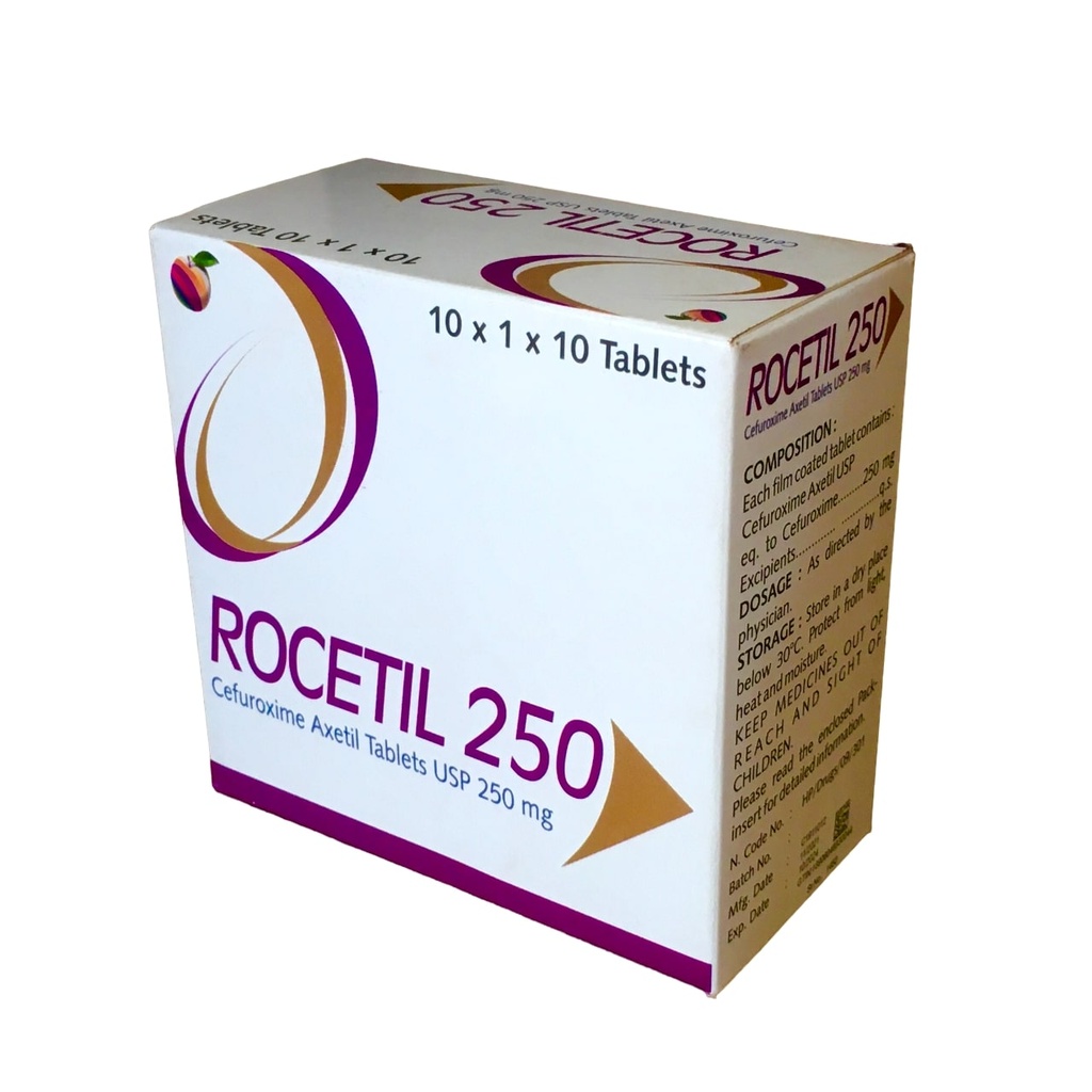 ROCETIL 250 MG TAB (CEFUROXIME)