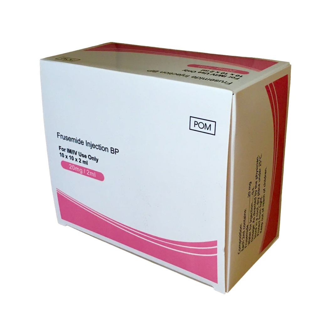 Frusemide Inj 20mg/2ml 10's