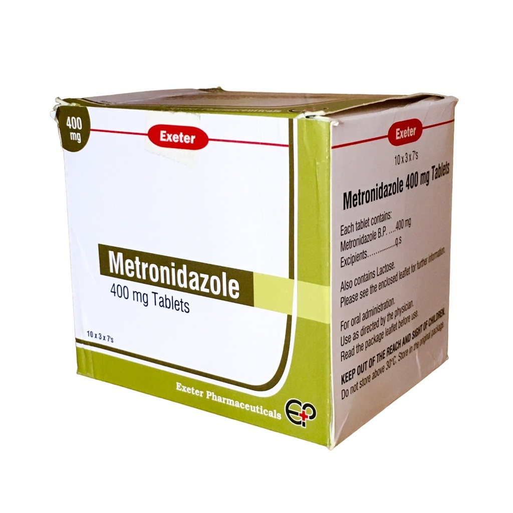 Metronidazole tab 400mg (Exeter)
