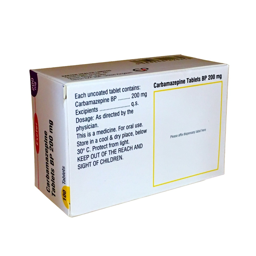 Carbamazepine tab 200mg (Exeter)
