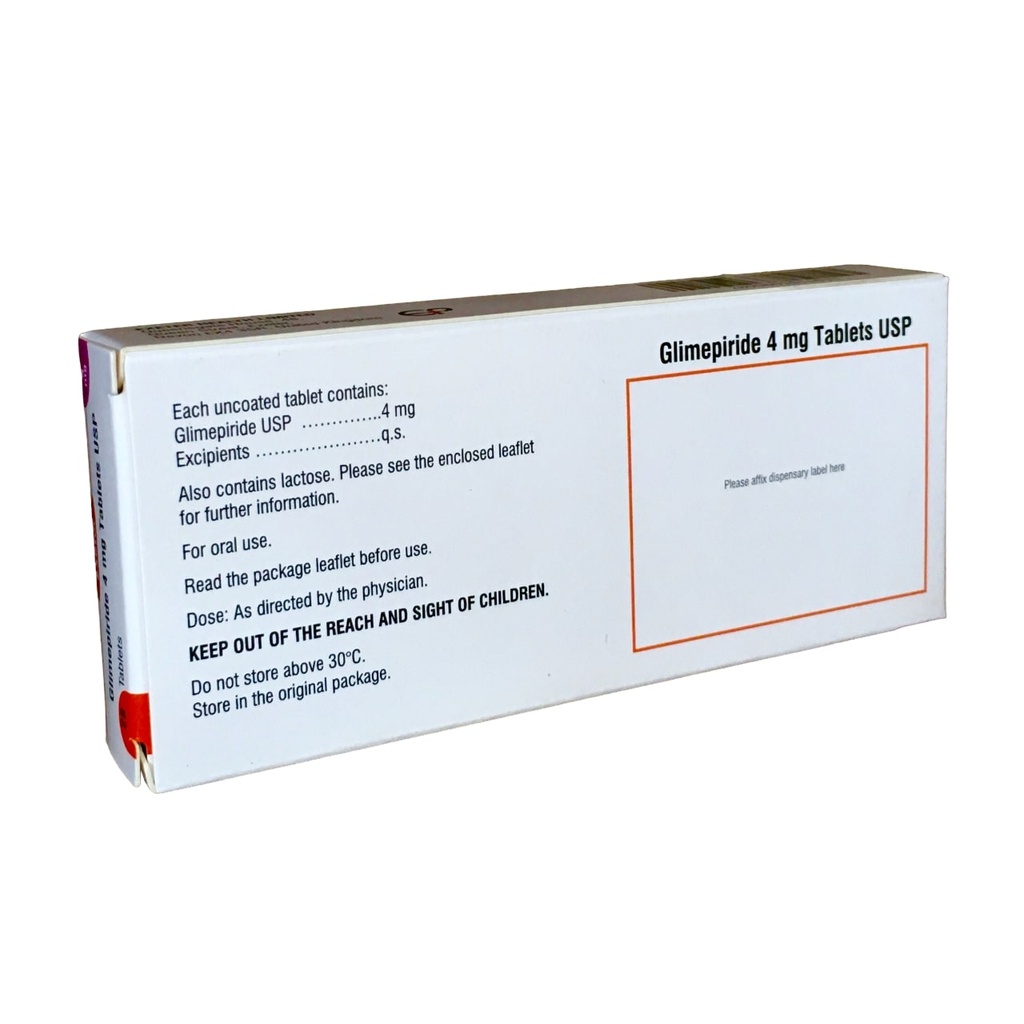 GLIMEPIRIDE TABS 4MG 28' (EXETER)
