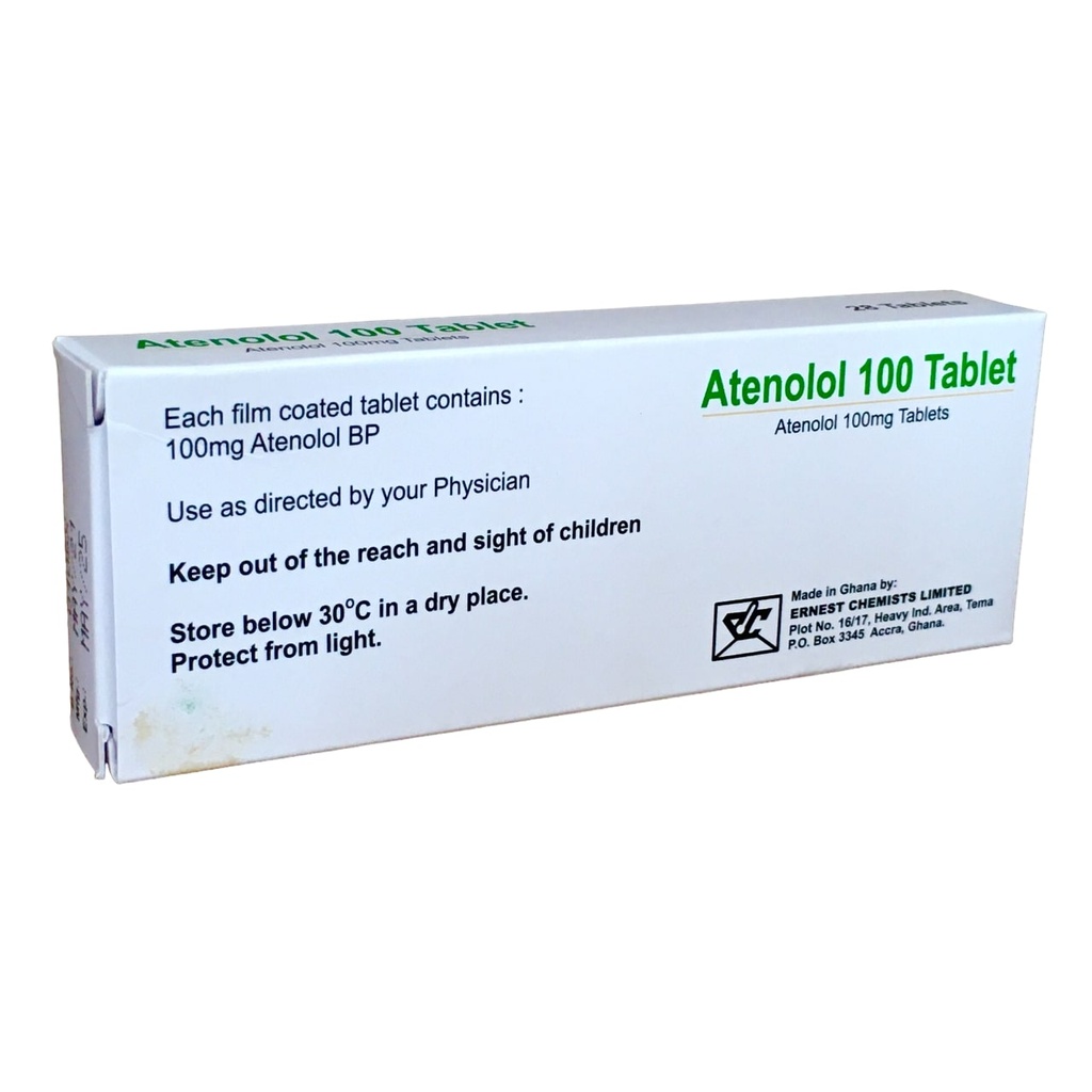 ATENOLOL TABLETS 100MG 28' (ECL)