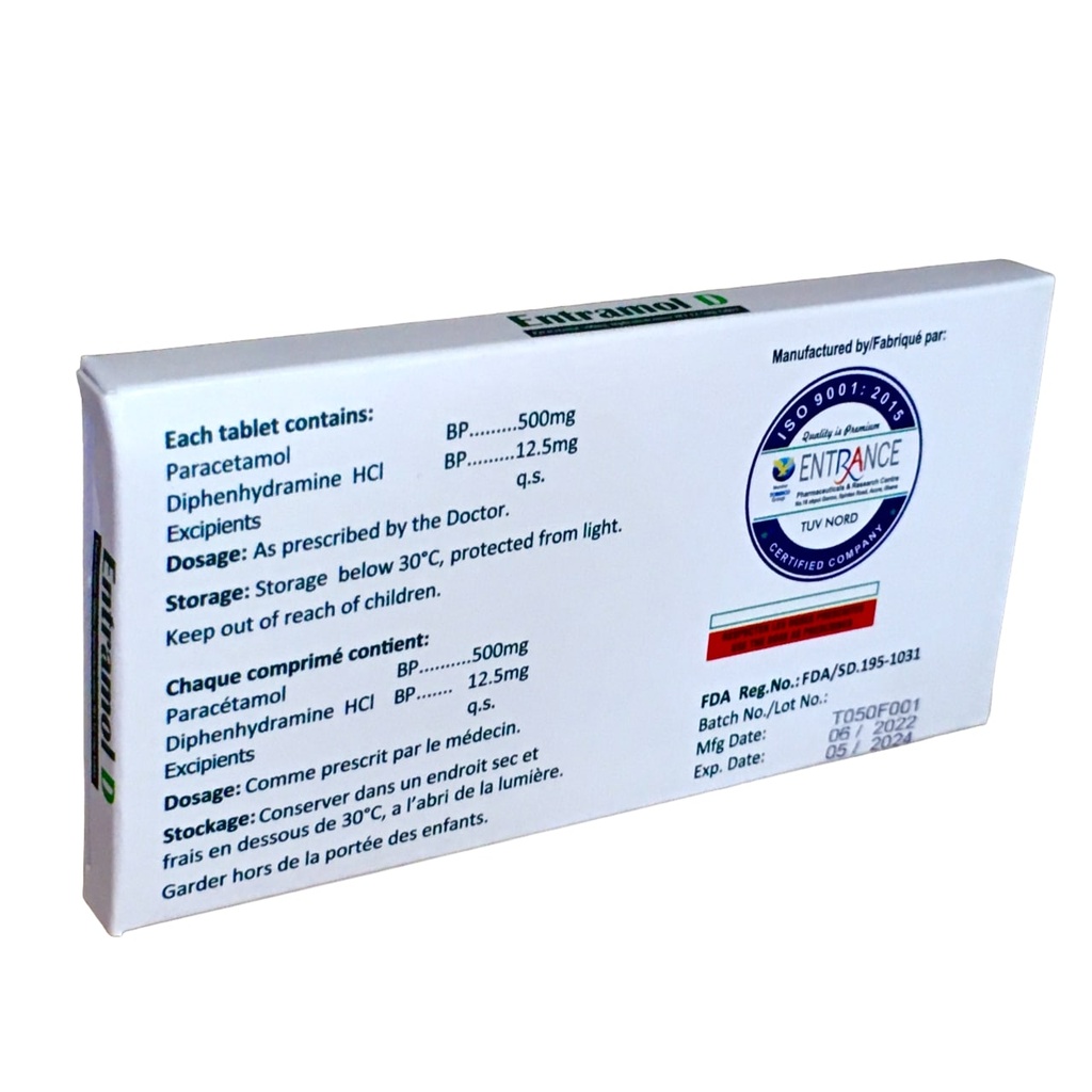 ENTRAMOL D (1 x 12tab)