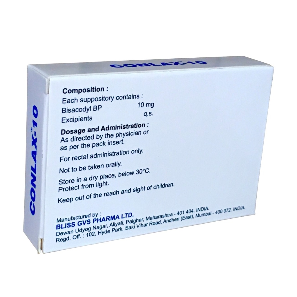 CONLAX-10 Supp 5's (Bisacordyl)