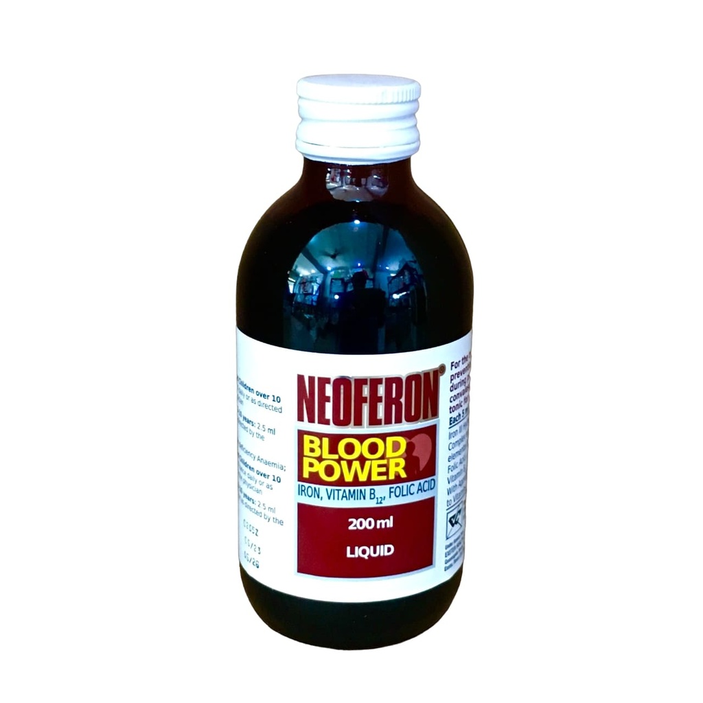 NEOFERON(IRON+FOLIC ACID+VIT. B12) SYRUP 200ML