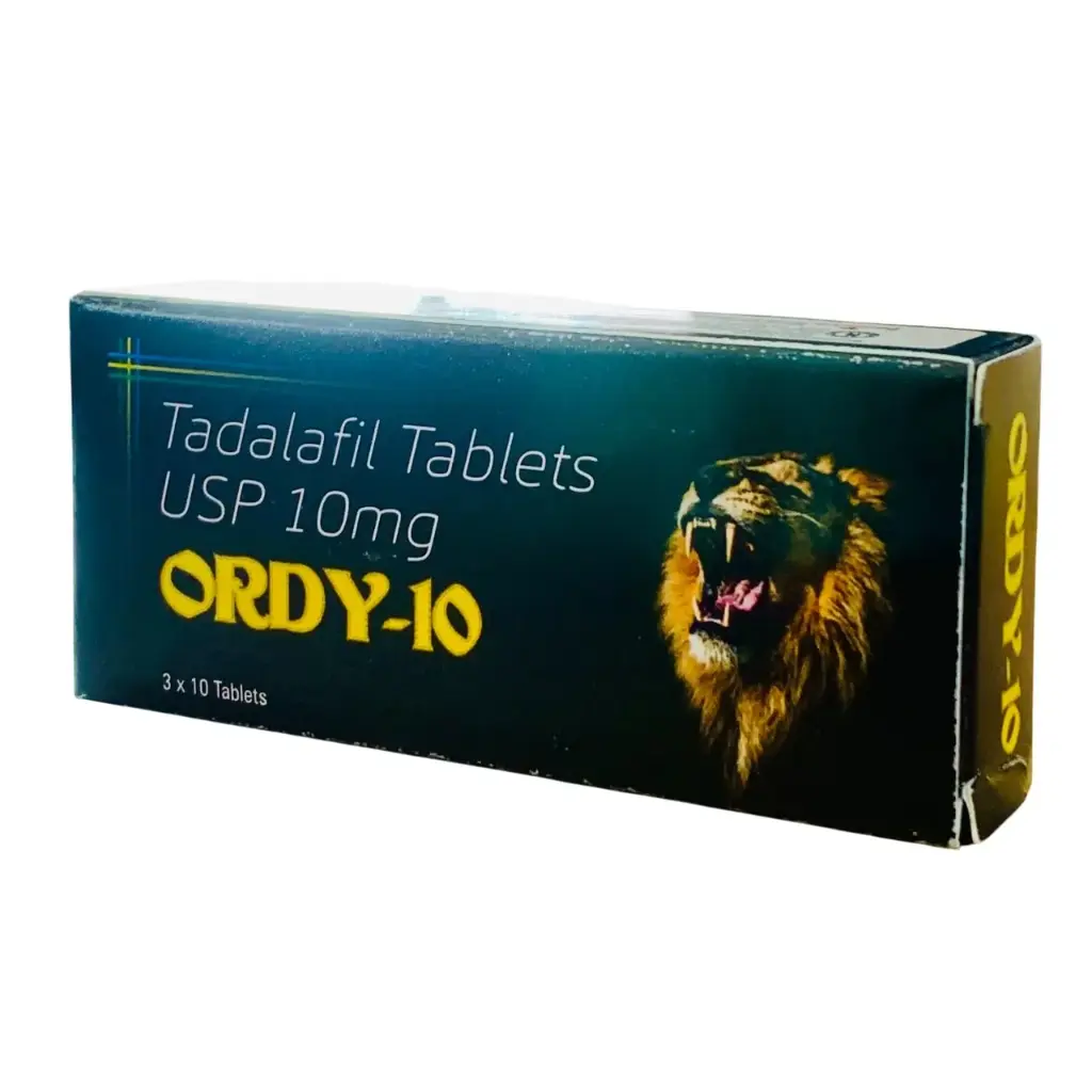 ORDY-10 TADALAFIL TABLETS 10MG 30s CENTURION LAB