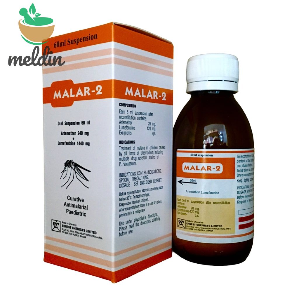 MALAR-2 SUSP. (180+1080MG) 60ml