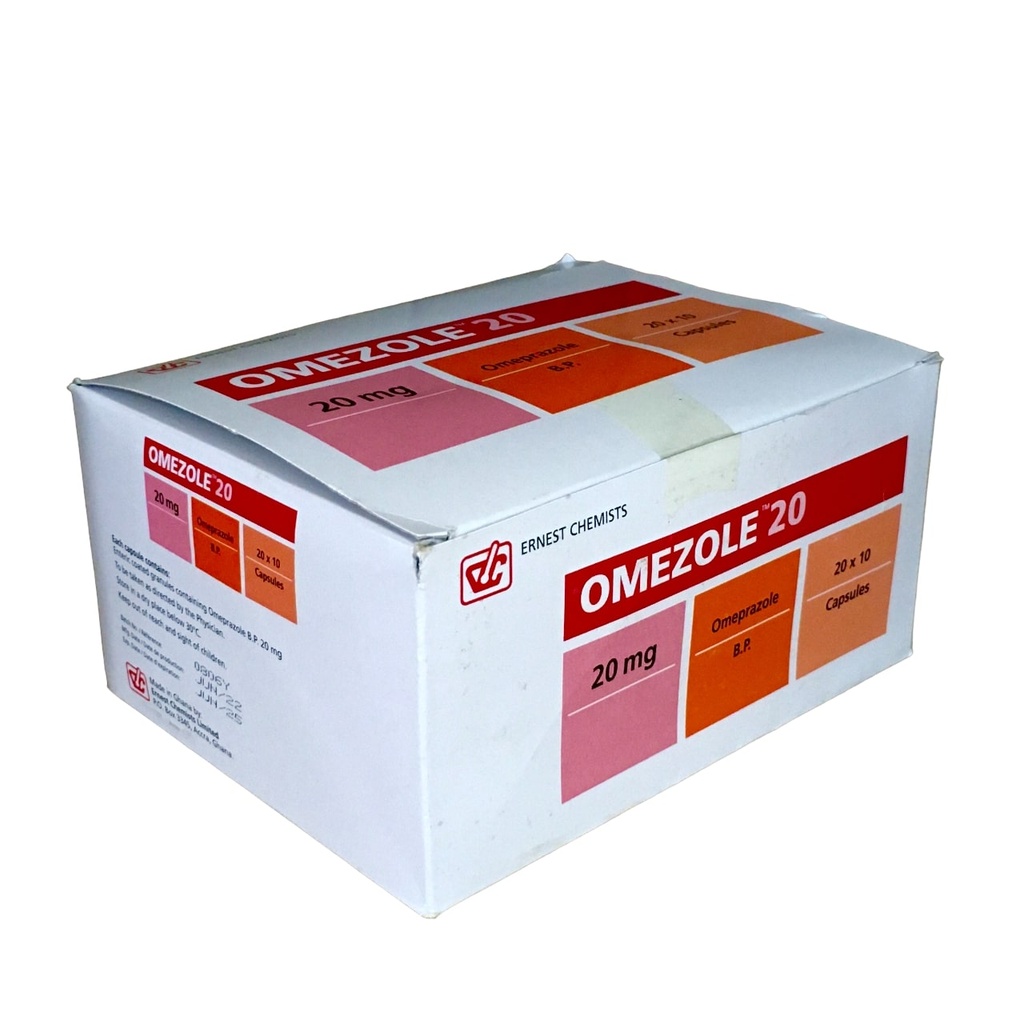 OMEZOLE(OMEPRAZOLE) CAPS 20MG 200'