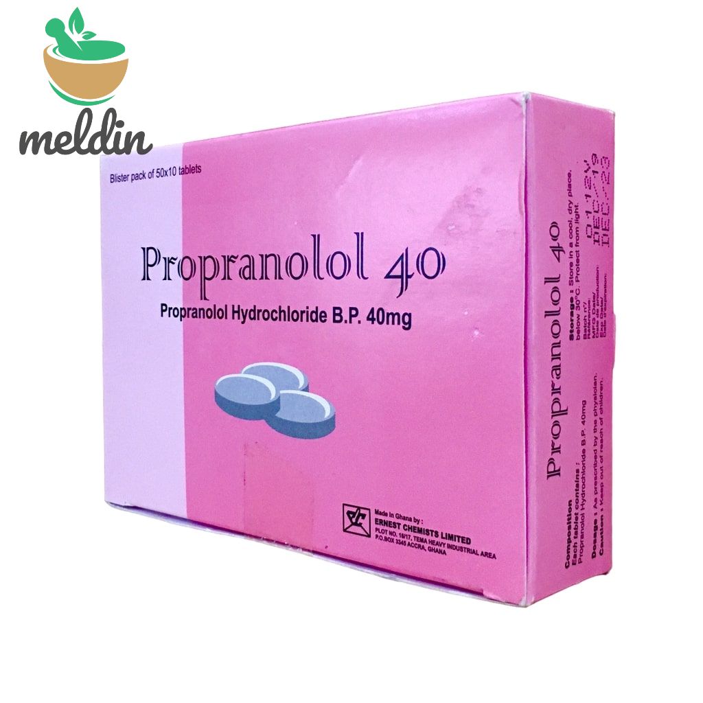 PROPRANOLOL TABS 40MG 500'