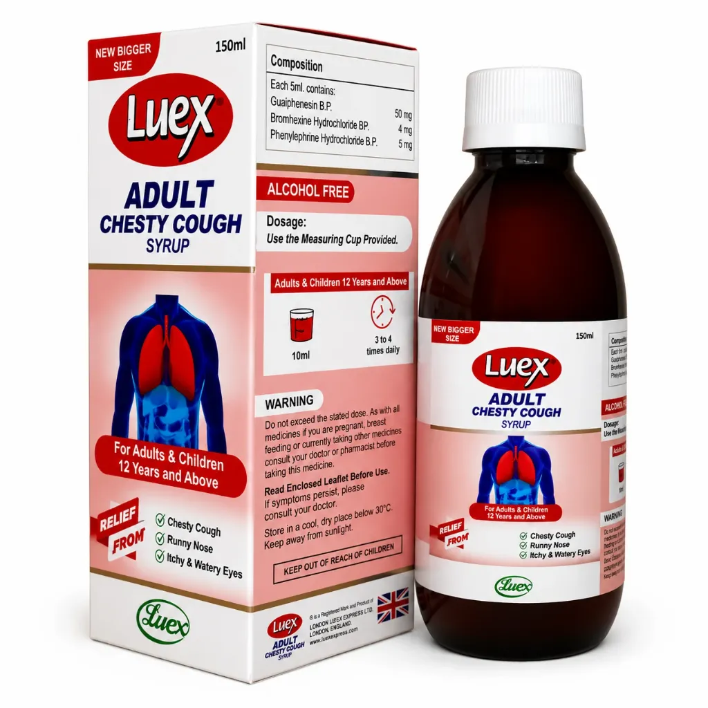 [lex-] Luex Cough Syr (Adult, Chesty)