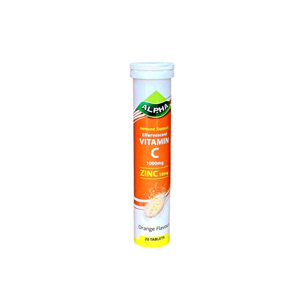 Alpha Vitamin C+ZINC Eff 1000MG, 10MG