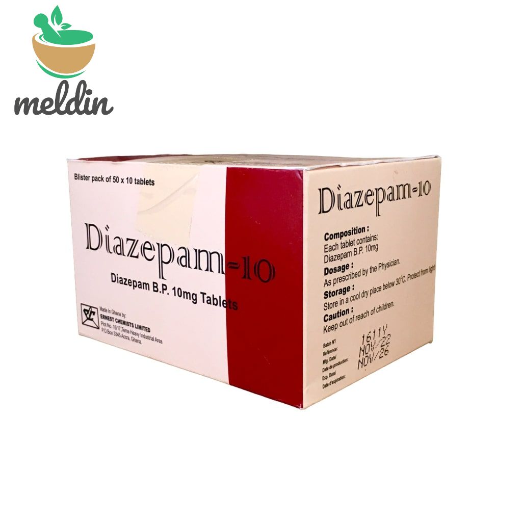 DIAZEPAM TABS 10MG 500' (ECL)