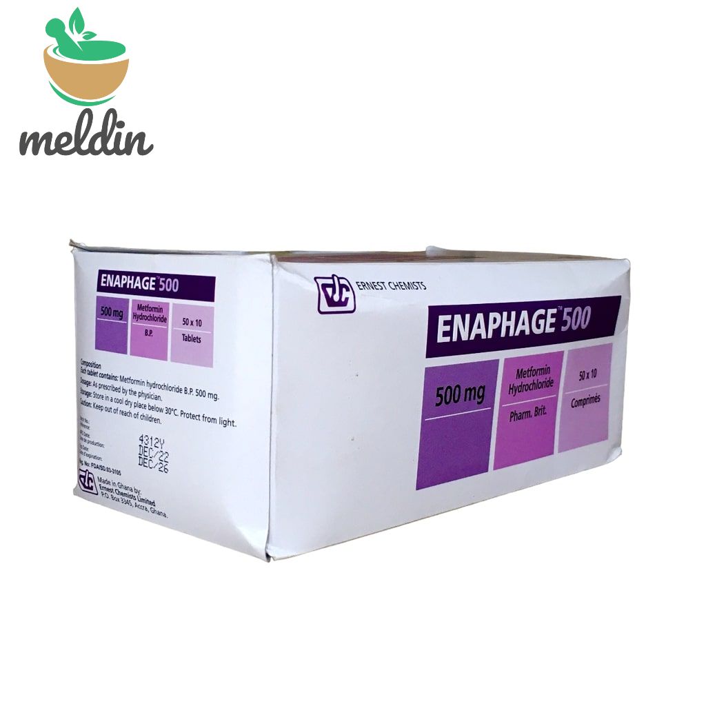 [ECL_DS-64] ENAPHAGE(METFORMIN) 500MG TABS 500'