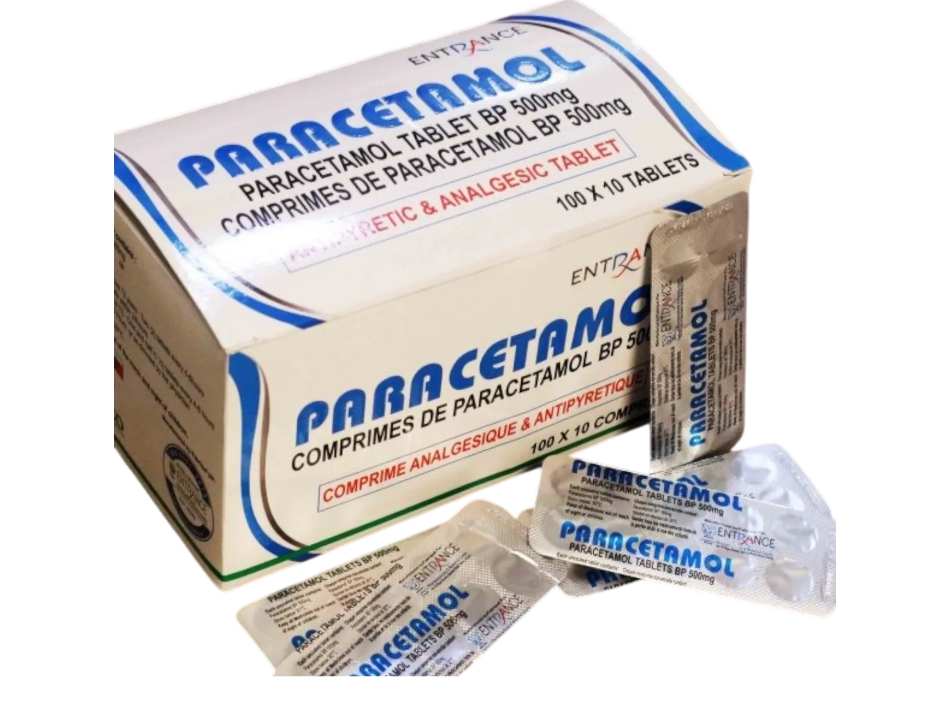 [ENT-] Paracetamol Tab (100 x10) (Entrance)