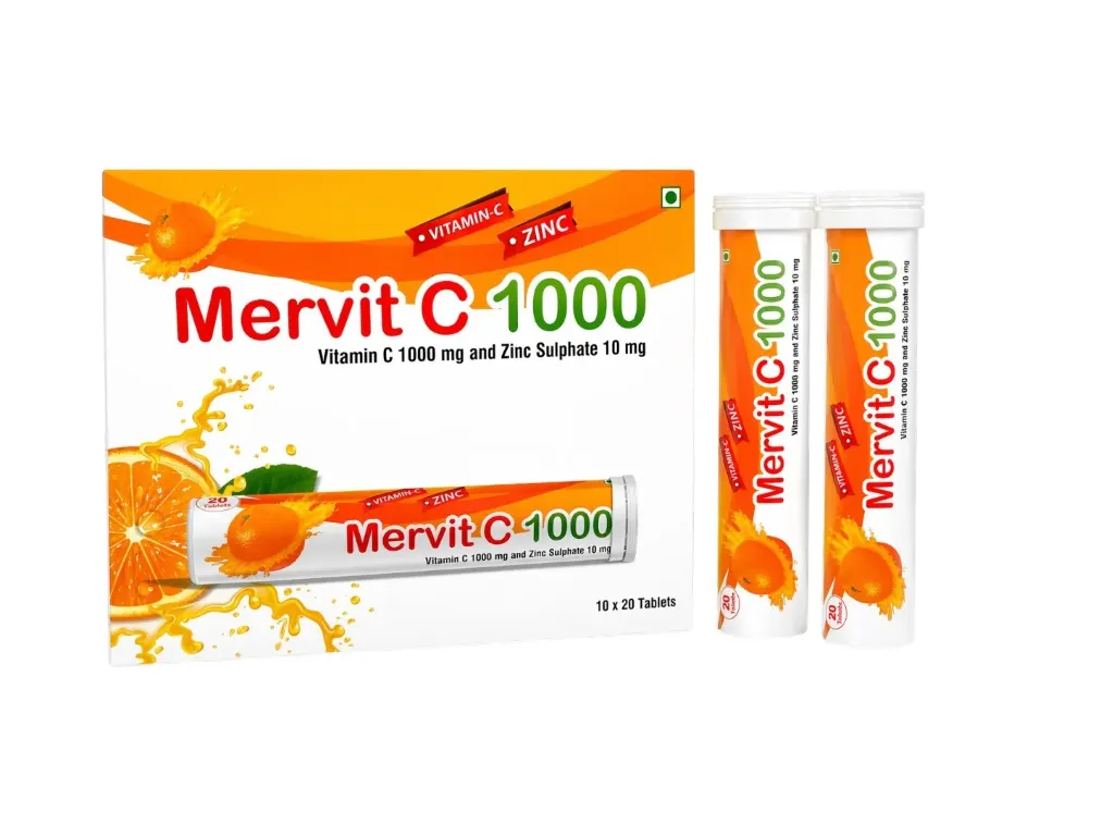 [MKT-] EFF VITAMIN C + ZINC TABS 1000MG, 10MG MERVIT