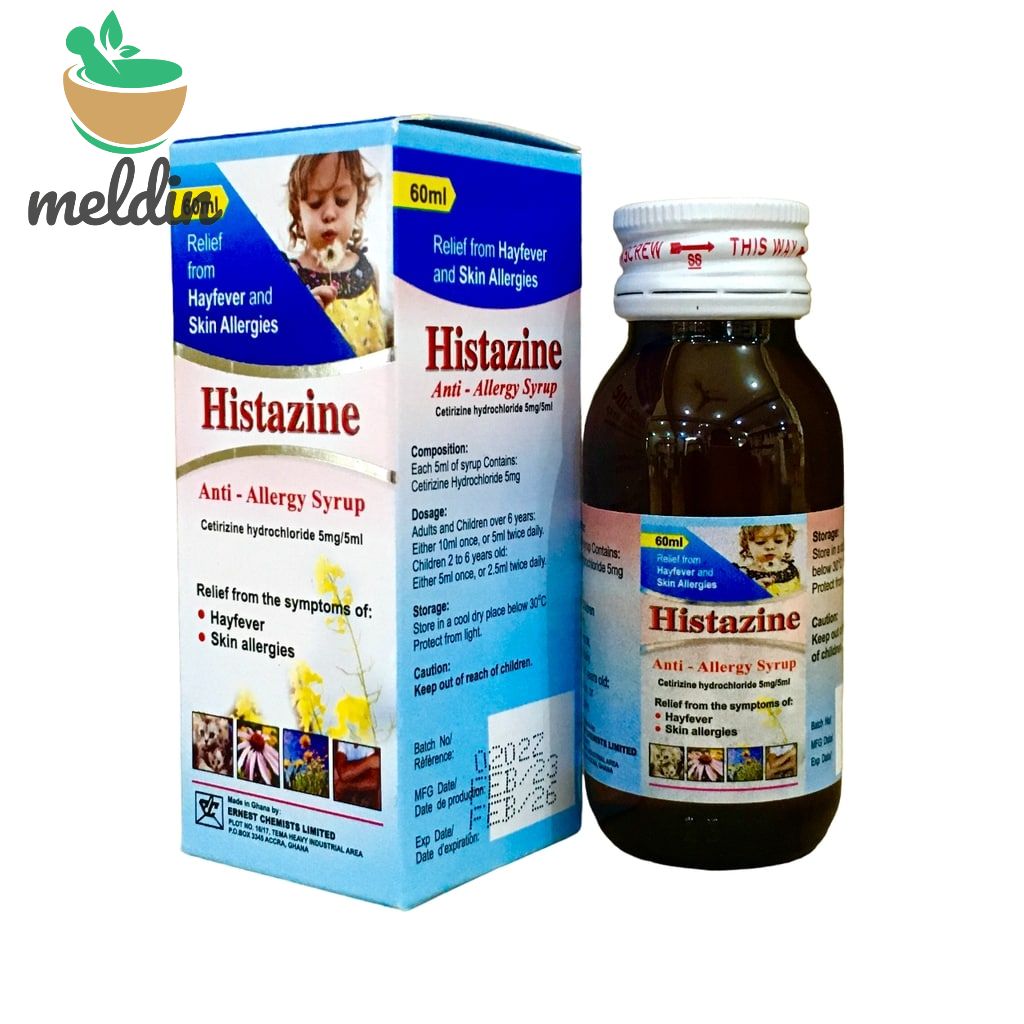 HISTAZINE SYRUP 5MG/5ML 60ML