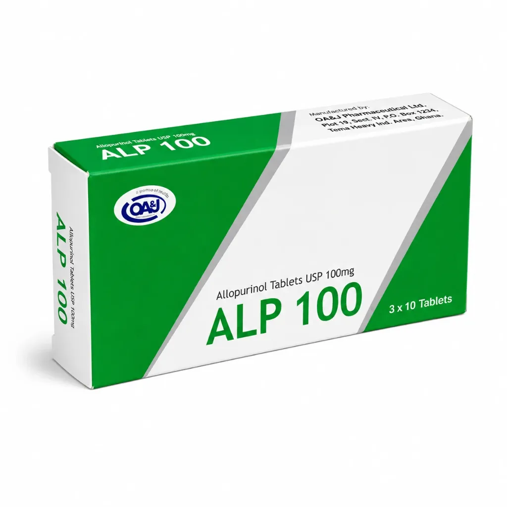 [OAJ-] Allopurinol Tab (OA&J, 100mg)