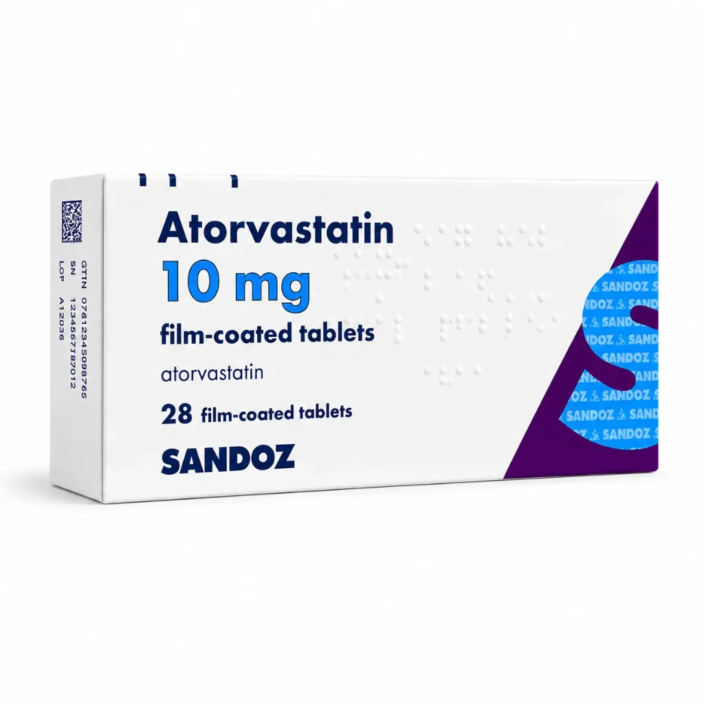 [UKP_SDZ-] Atorvastatin Tab (10mg, Sandoz)