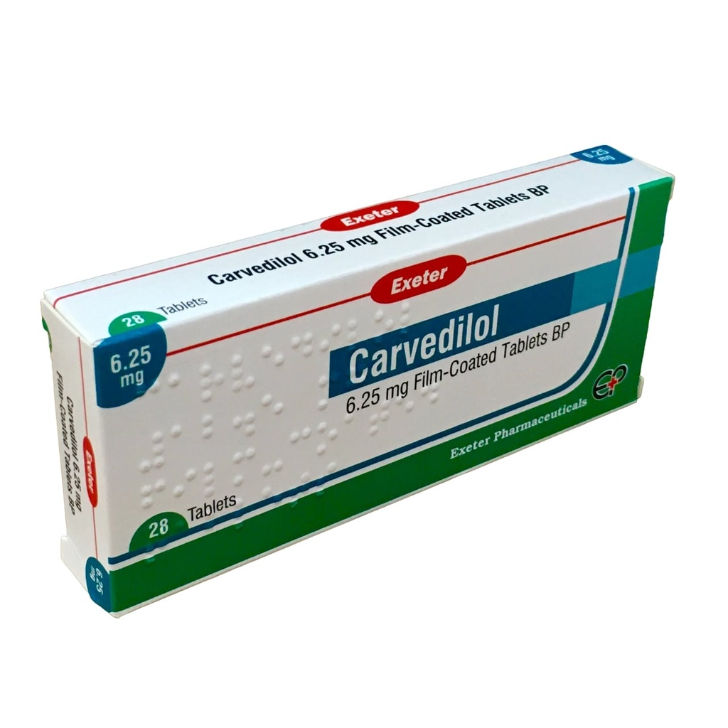 [ECL_EXE-34] Carvedilol tabs 6.25mg (Exeter)