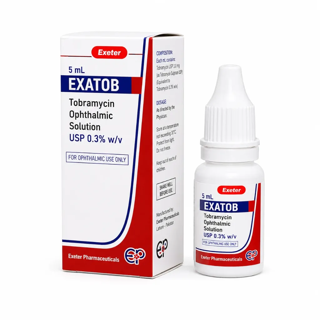 EXATOB(TOBRAMYCIN) 3MG/5ML EYE DROPS