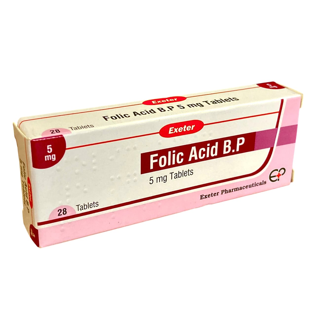 FOLIC ACID TABS 5MG 28' (EXETER)