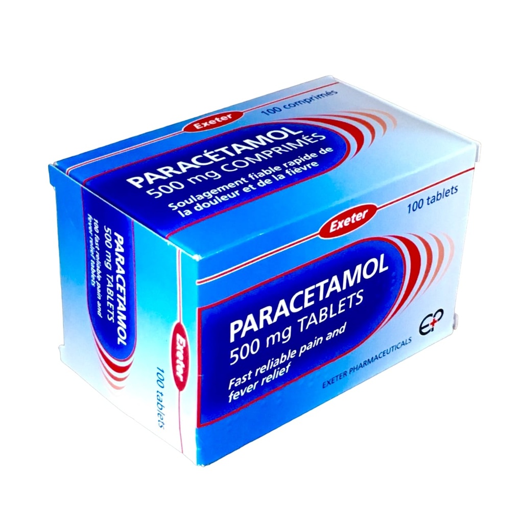 Paracetamol 500Mg Tab 100'S (Exeter)