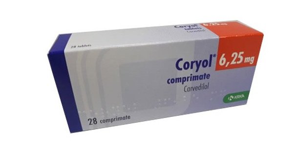 CORYOL(Carvedilol)TAB 6.25MG TABS  30'S (KRKA)