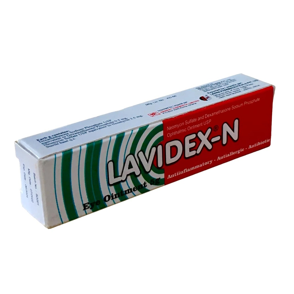 LAVIDEX-N(NEOMYCIN+DEXA) EYE OINT. 5G