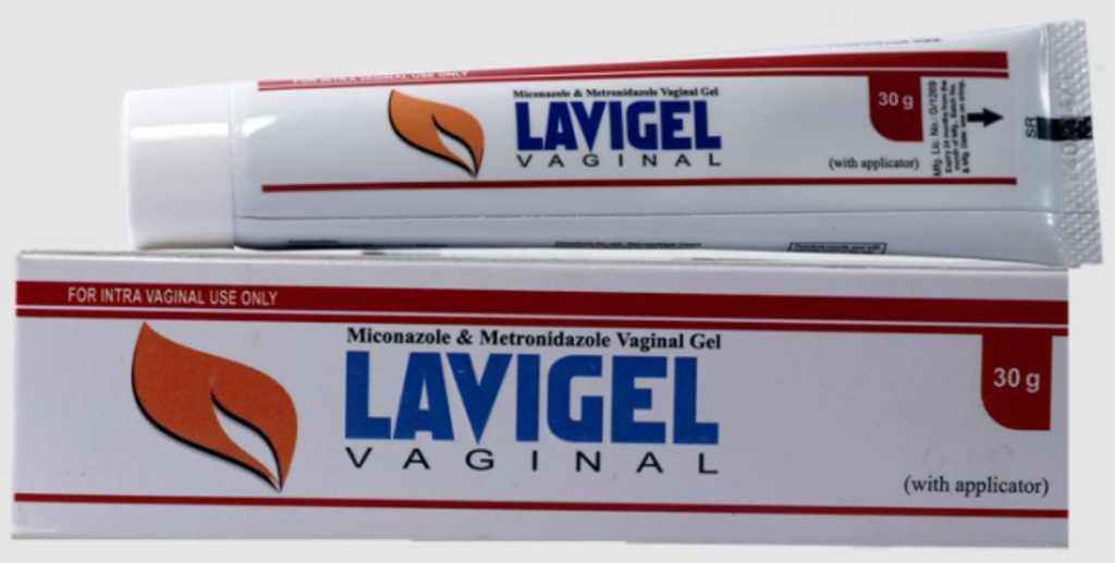 LAVIGEL VAGINAL (MICONAZOLE+MET'ZOLE) GEL 30G