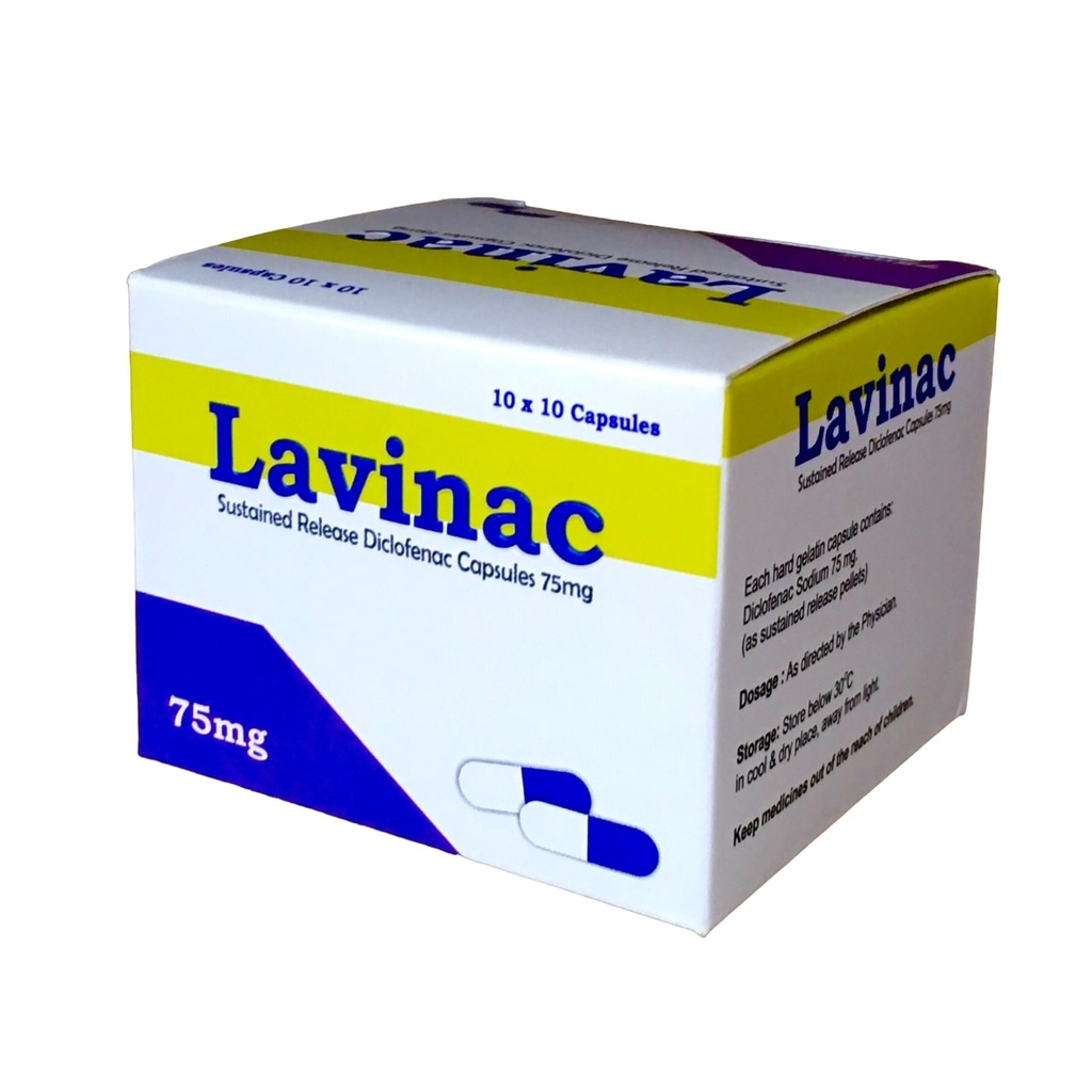 [ECL_LVN-42] Lavinac Sr Caps 75Mg 100'S (Diclofenac)