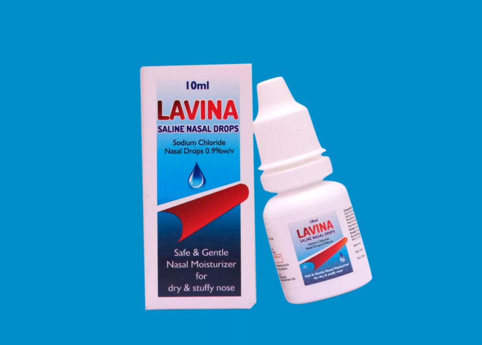 SALINE NASAL DROPS 0.9% 10ML (LAVINA)