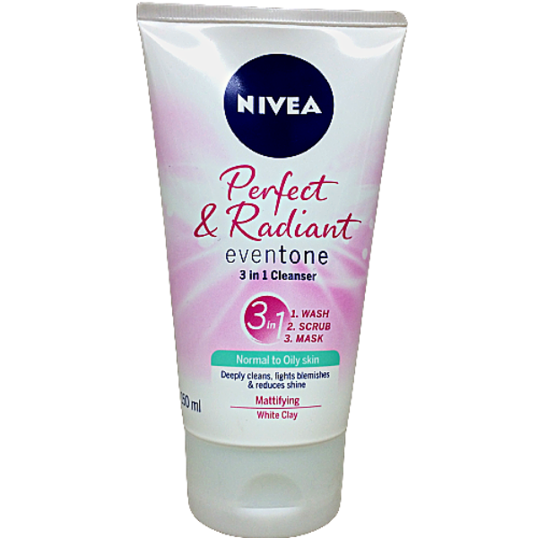 NIVEA FACE CLEANSER P&R 3-IN-1 150ML