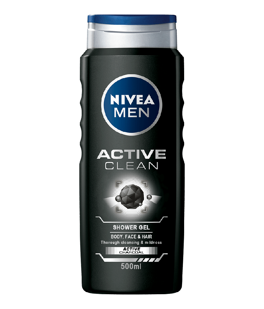 [ECL_NVA-103] NIVEA SG ACTIVE CLEAN CHARCOAL 500ML